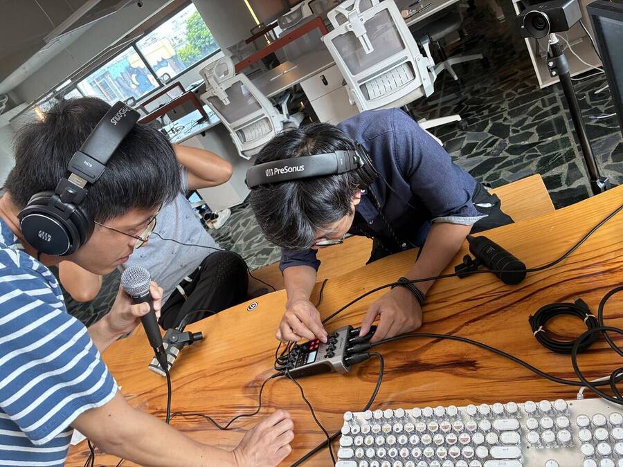 Podcast 錄製現場